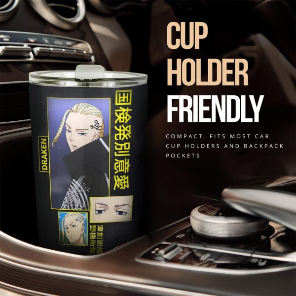 Draken Car Tumbler Cup Custom Tokyo Revenger Anime Car Accessories