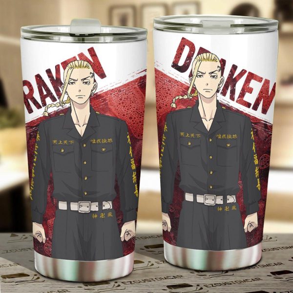 Draken Car Tumbler Cup Custom Tokyo Revenger Anime Car Accessories Draken Car Tumbler Cup Custom Tokyo Revenger Anime Car Accessories