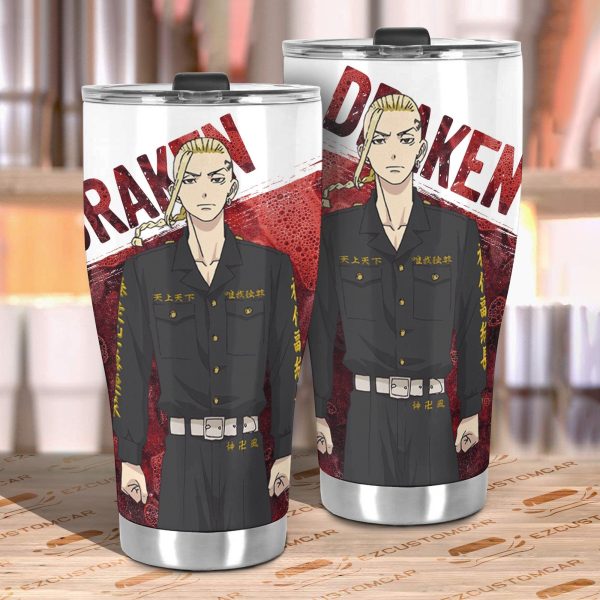 draken car tumbler cup custom tokyo revenger anime car accessories srtam