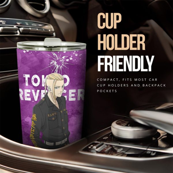 Draken Car Tumbler Cup Custom Tokyo Revenger Anime Car Accessories