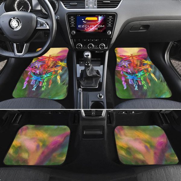 dream catcher dragonfly car floor mats custom dragonfly car accessories jls6u
