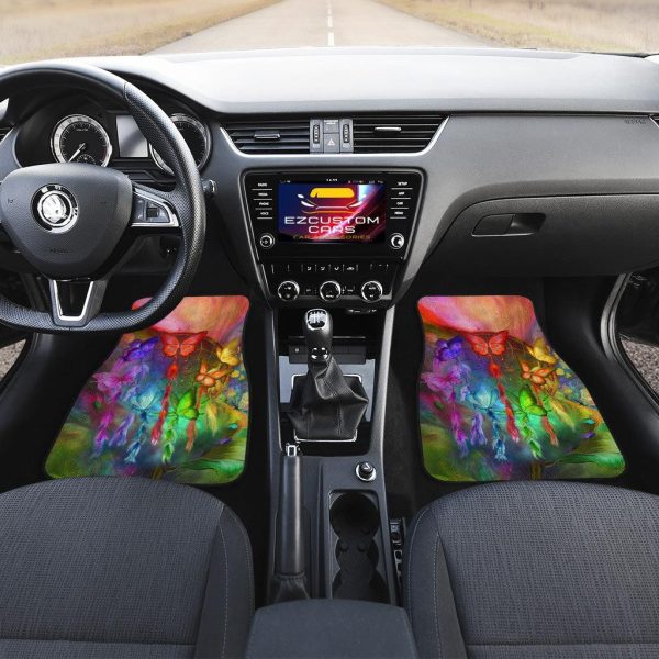 dreamcatcher butterfly car floor mats custom butterfly car accessories wmfiw