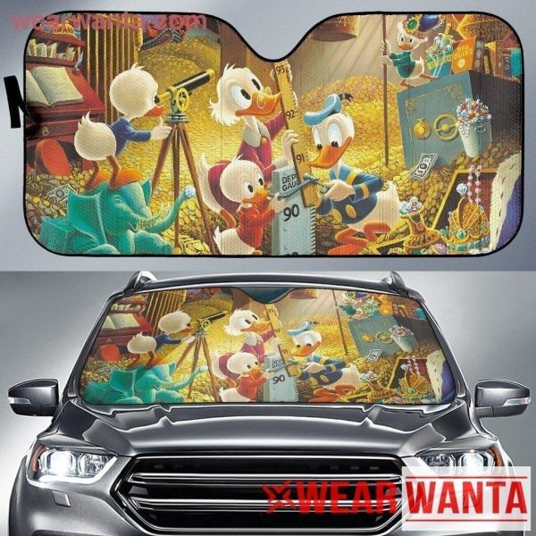 Ducktales In Treasure Auto Car Sun Shade