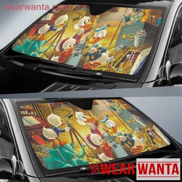 ducktales in treasure auto car sun shade sbbc4