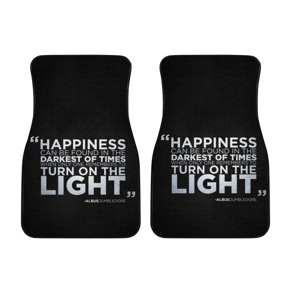 dumbledore saying harry potter custom car floor mats izos4