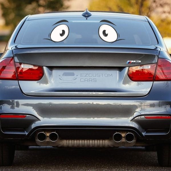 easy face cartoon eyes custom car sticker ln2ys