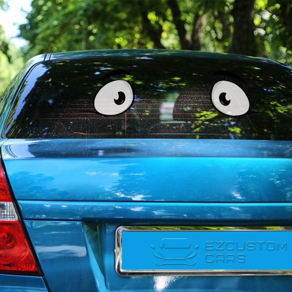 easy face cartoon eyes custom car sticker v9qwl