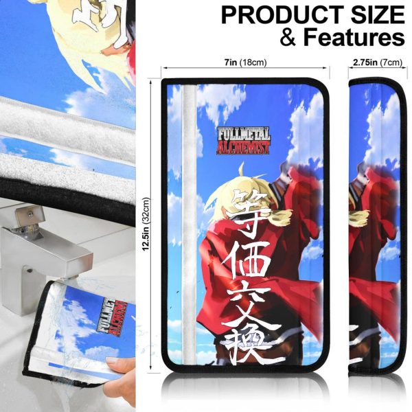 edward elric seat belt covers custom anime fullmetal alchemist car accessories 9fkga
