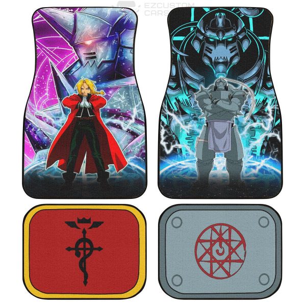 Edward Elric x Alphonse Elric Car Floor Mats Fullmetal Alchemist Anime Custom Car Accessories