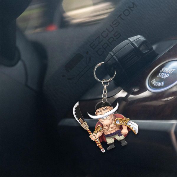 edward newgate keychains custom one piece anime car accessories 1hshw