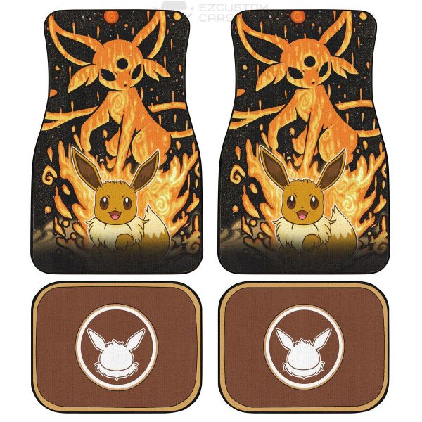 Eevee Pokemon Car Floor Mats Custom Anime Car Accessories