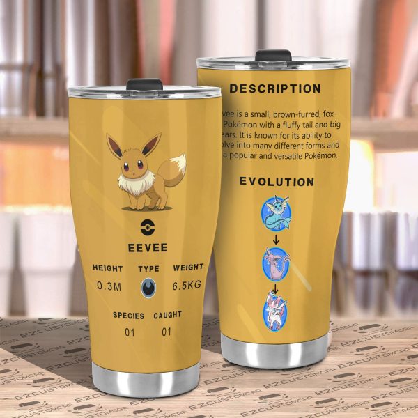 eevee travel mug gift idea for pokemon fans jjfnw