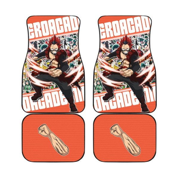 Kirishima eijirou Car Floor Mats Custom My Hero Academia Anime Car Accessories