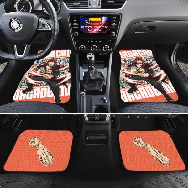 eijiro kirishima car floor mats my hero academia anime car accessories ukksf