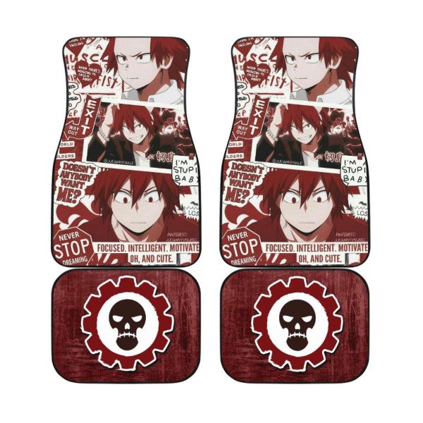 Eijiro Kirishima Manga Mix Anime Car Floor Mats Anime My Hero Academia