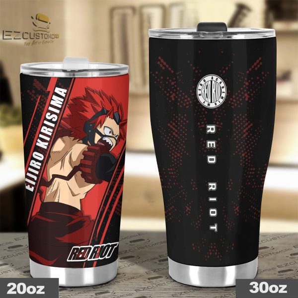 eijiro kirishima travel mug gift idea for my hero academia fans nqebh