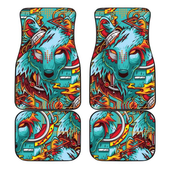 Cold Wolf Car Floor Mats Custom Animal Car Accessories
