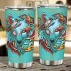 Electric Wolf Car Tumbler Cup Custom Animal Car Accessories