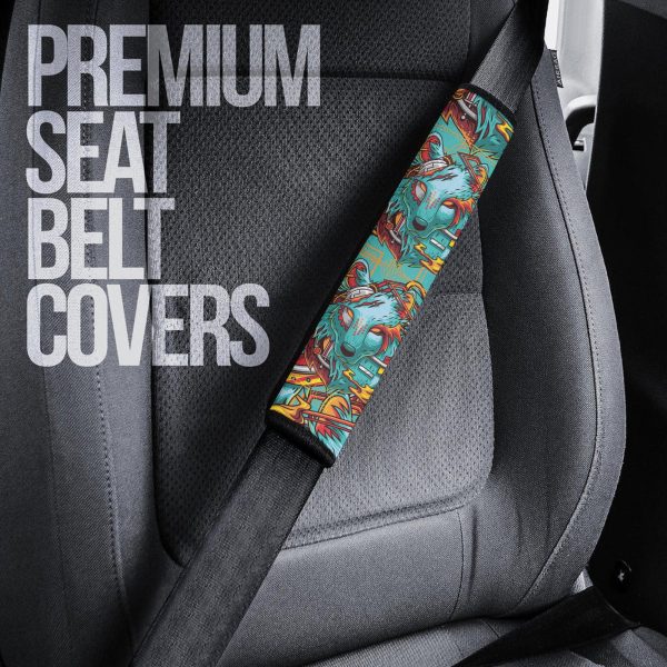 electric wolf seat belt covers custom animal car accessories jrk6q