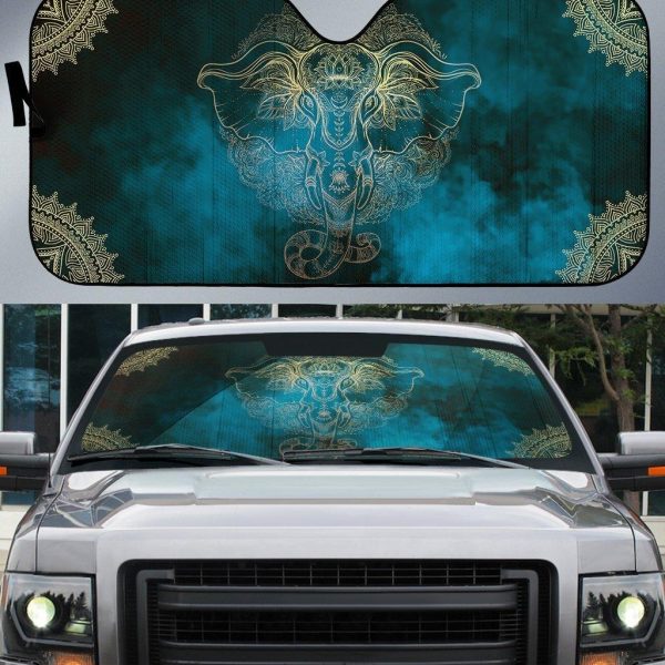 Butterfly Mandala style Car Sun Shade