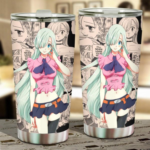 Seven Deadly Sins Car Accessories Anime Car Tumblers Cup Elizabeth Mix Manga