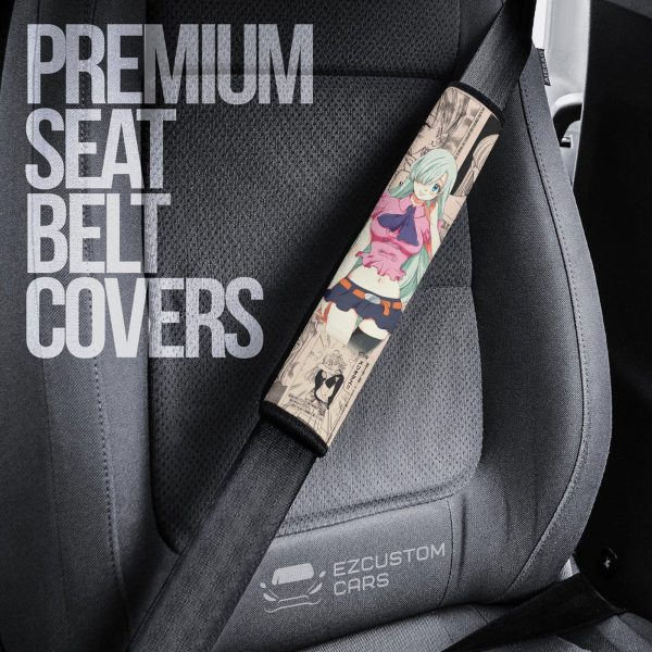 elizabeth liones seven deadly sins seat belt covers custom anime car accessories 2rjtl