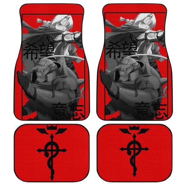 Elric Brothers Car Floor Mats Custom Fullmetal Alchemist Anime Elric Brothers Car Floor Mats Custom Fullmetal Alchemist Anime
