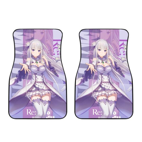 emilia re zero car floor mats custom anime rezero car accessories 7mt0i
