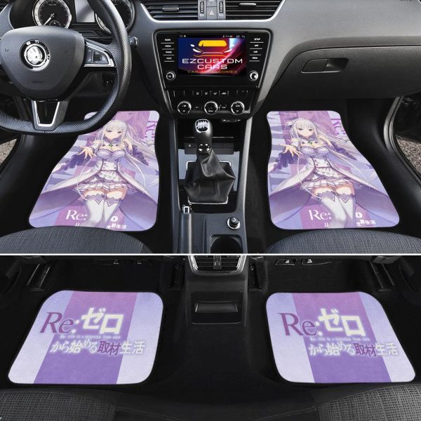emilia re zero car floor mats custom anime rezero car accessories yai6t