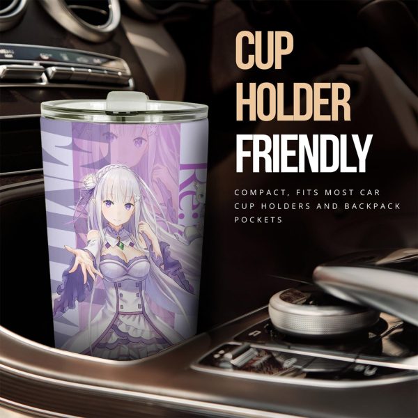 emilia re zero car tumbler cup custom anime rezero car accessories 1q9do