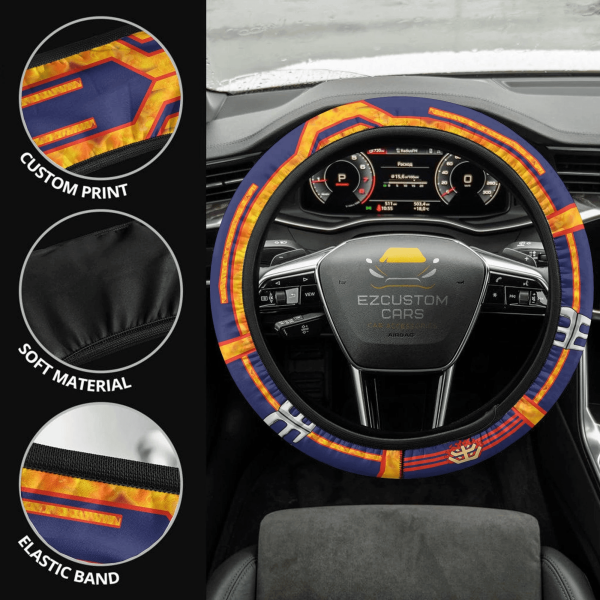 endeavor anime steering wheel cover custom anime my hero academia car accessories ctbuj