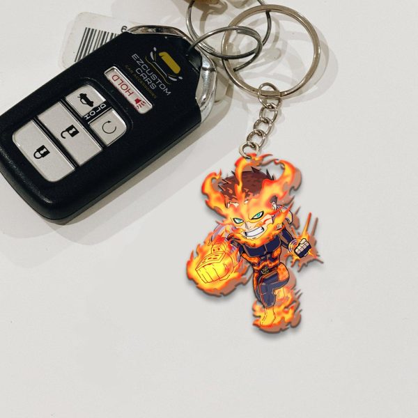 endeavor keychains custom my hero academia anime car accessories hcywb