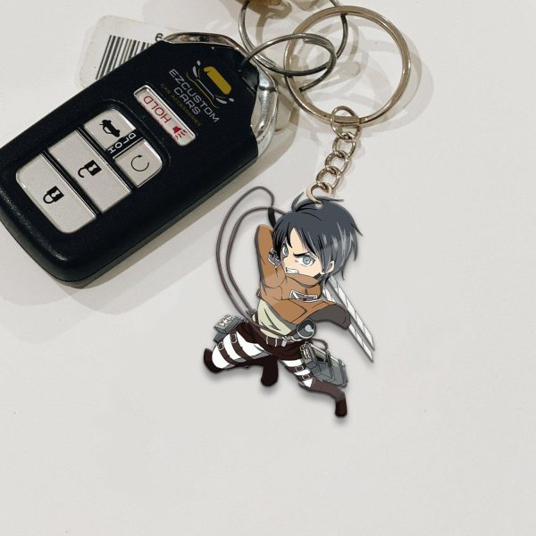 eren jaeger keychains attack on titan o8wbe