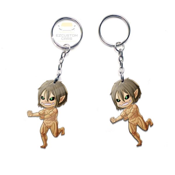 eren titan keychains attack on titan iedrn