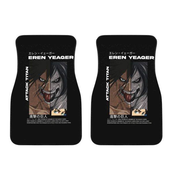 eren yeager car floor mats attack on titan 380mr
