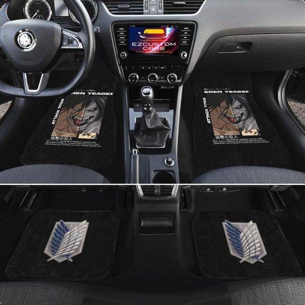 eren yeager car floor mats attack on titan cx1qm