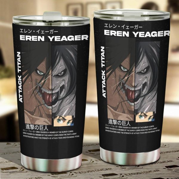Attack on Titan Car Tumbler Cup Eren Yeager