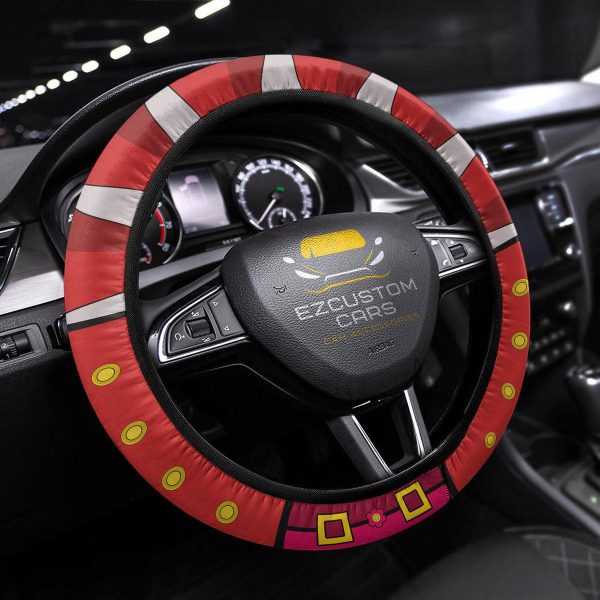 Kirishima Eijirou Anime Steering Wheel Cover Custom Anime My Hero Academia Car Accessories