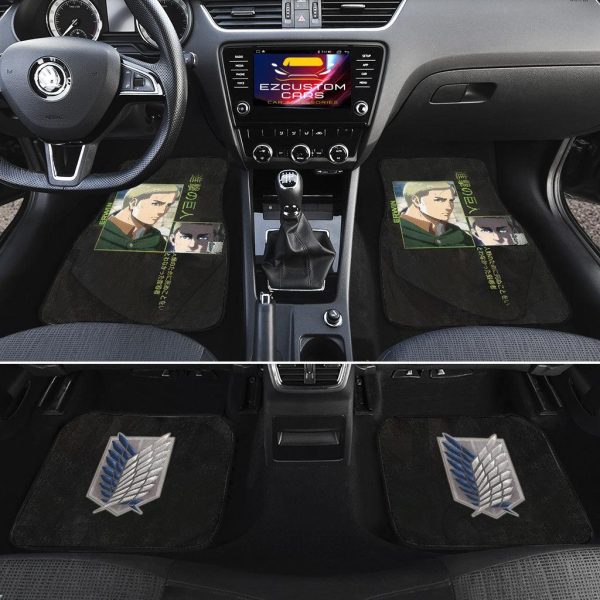 erwin smith car floor mats attack on titan wsedm