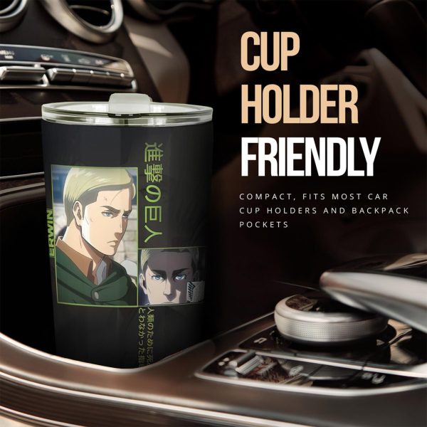 erwin smith car tumbler cup attack on titan iehlq