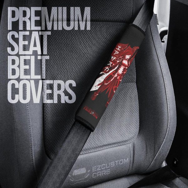 Erza s Carlet Fairy Tail Seat Belt Covers Custom Anime Car Accessories Christmas Gifts