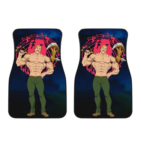 escanor car floor mats custom anime seven deadly sins car accessories bhhce