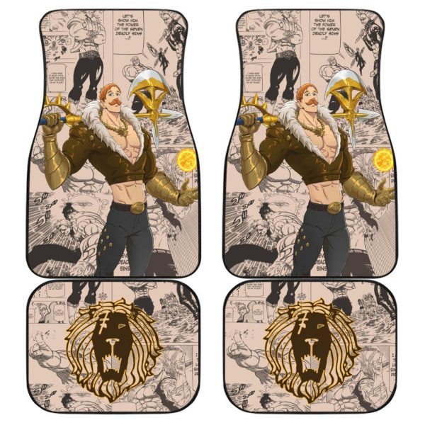 Seven Deadly Sins Anime Car Accessories Escanor Custom Car Floor Mats