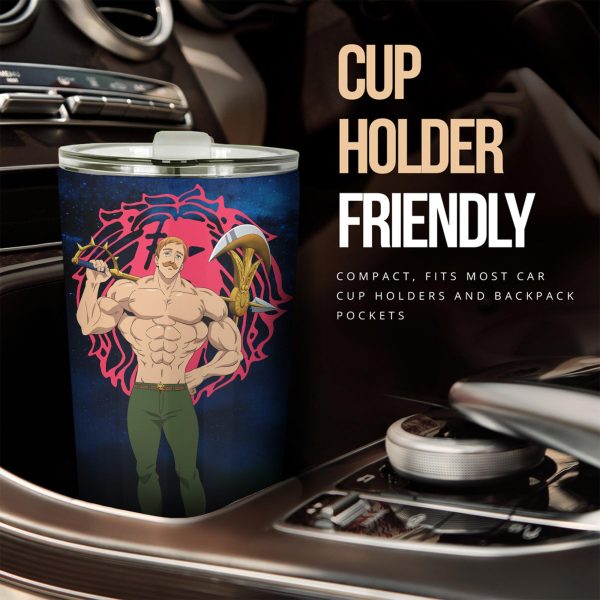 escanor car tumbler cup custom anime seven deadly sins car accessories 2btyb