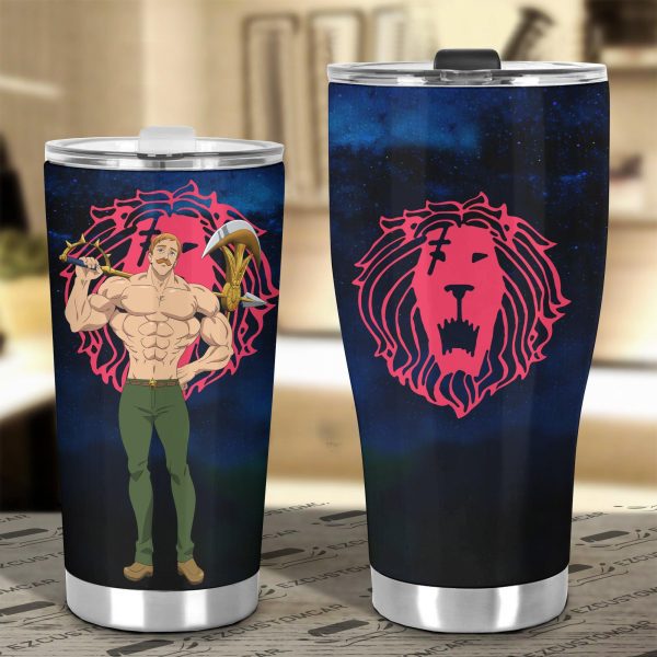 escanor car tumbler cup custom anime seven deadly sins car accessories 53sei