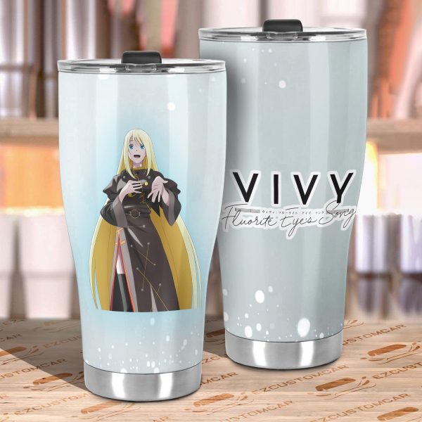 estella stainless steel tumbler custom vivy fluorite eyes song anime car accessories tytwp