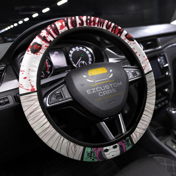 Eto Yoshimura Anime Steering Wheel Cover Custom Tokyo Ghoul Anime Car Accessories