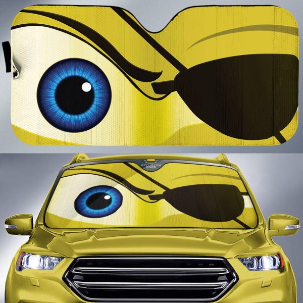 eye patch cartoon custom car windshield sunshades 6ivo7