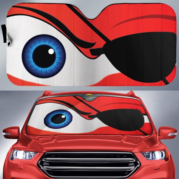 Eye Patch Cartoon Custom Car Windshield Sunshades