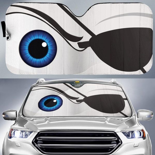 Eye Patch Cartoon Custom Car Windshield Sunshades